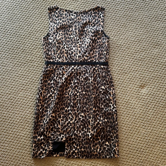 Loft Petite dress size 2P sleeveless leopard print - Picture 5 of 14